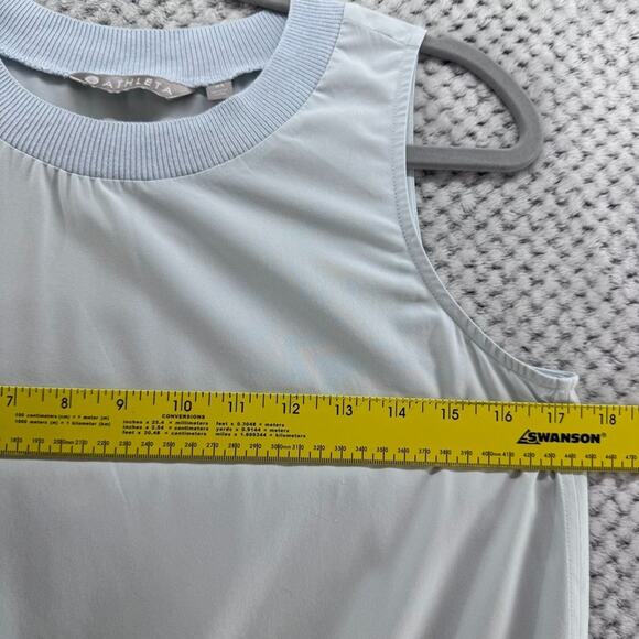 Athleta Top Womens XS Blue Zephyr Ribbed Hem Tank Bundle 2 Active Gym Run Yoga - Picture 5 of 10